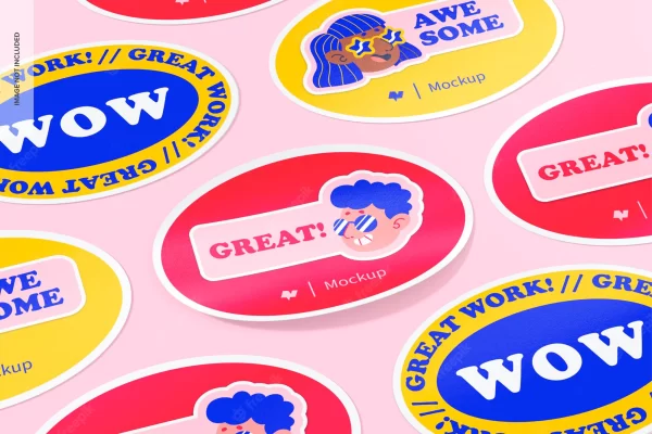 Oval Stickers